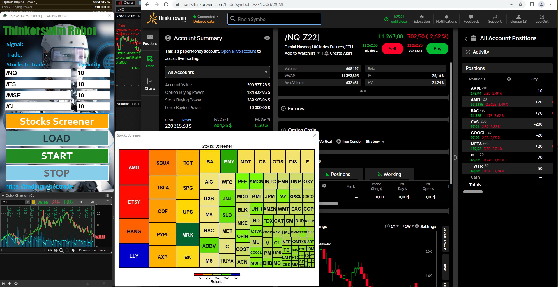 вЂ‹Thinkorswim Trading Robot.